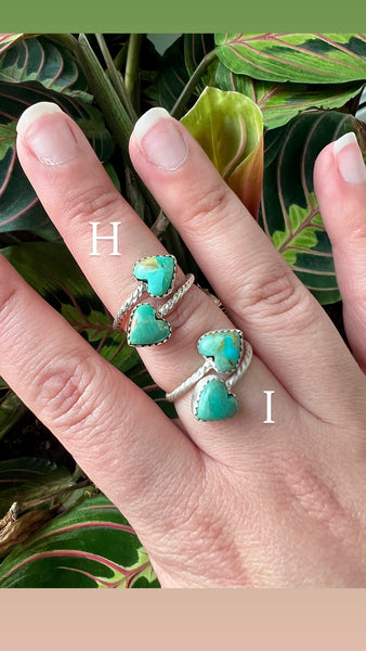 Turquoise Sterling Silver Adjustable Rings