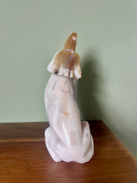 Flower Agate Wolf