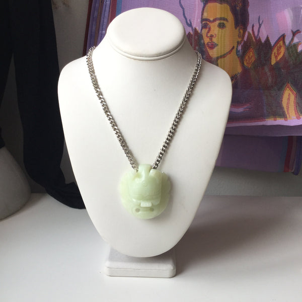 Lion Jade Head Necklace