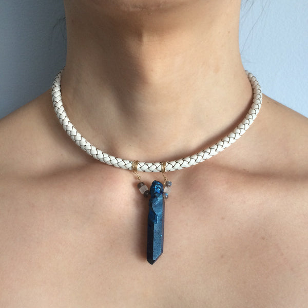 Cobalt Quartz Necklace