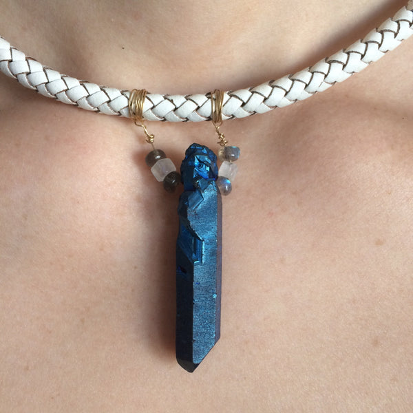 Cobalt Quartz Necklace